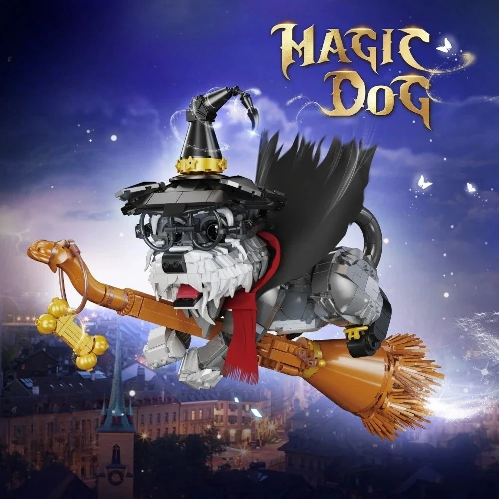 

1298Pcs Magic Dog Building Blocks Set, Cute Unique DIY Decor Craft, Perfect Valentine Home Office Gift for Holidays