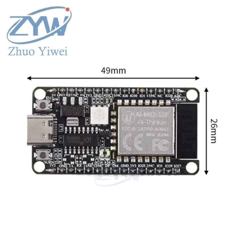 Ai-M62-12F WiFi Wireless 6 + Bluetooth-compatible BLE 5.3 Thread Core Development Board Ai-M62-12F-Kit 2.4GHz Module BL616 Chip