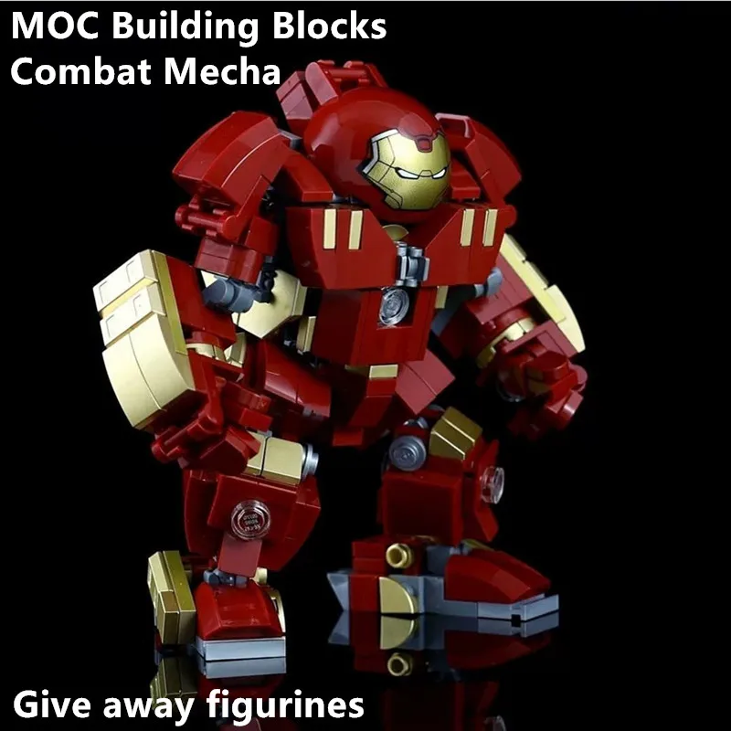 【セール中】MOC ビルディングブロック戦闘メカモデルヒーローロボット DIY 組み立ておもちゃデスクトップ装飾飾り男の子のためのギフト