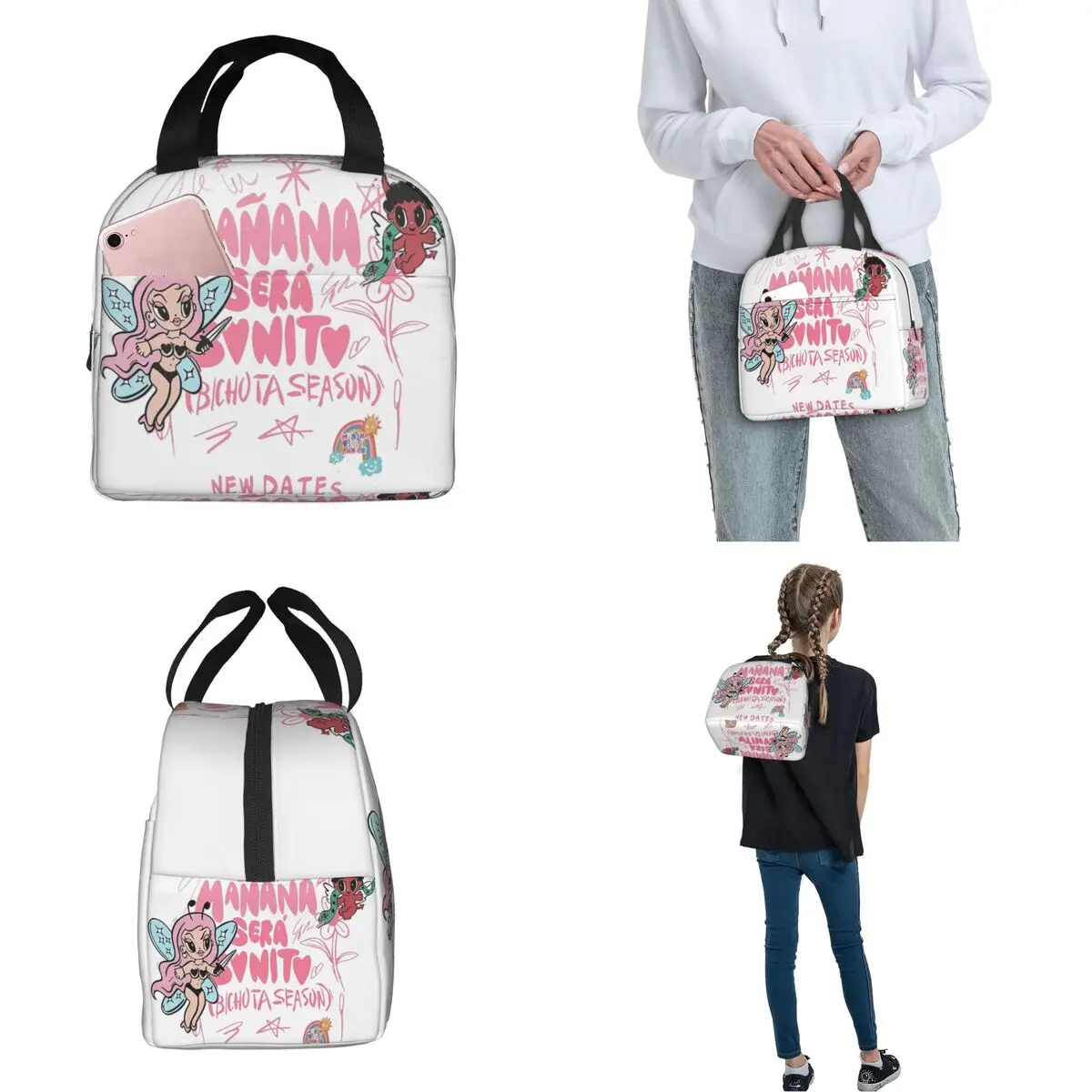 Karol G Manana Sera Bonito Tour Lunchtassen Koeltas Maaltijdcontainer Bichota Grote Tote Lunchbox Voedselopbergzakken Werk Reizen