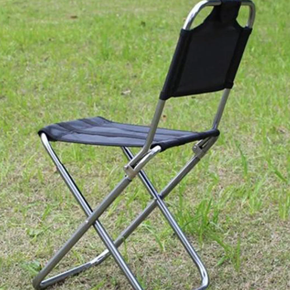 

Outdoor Portable Stool Foldable Chairs Lightweight Alloy Compact Fishing Camping Triangle Fixation Storage Bag