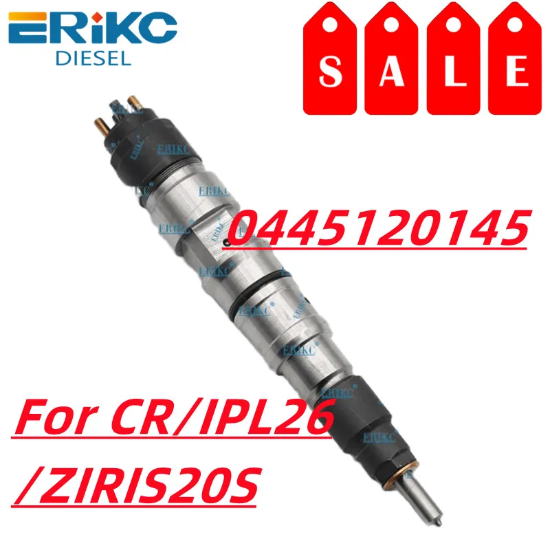 ERIKC 0445120145 Bico Common Rail Fuel Injector 0445 120 145 Spare Parts Fuel Injection 0 445 120 145 for CR/IPL26/ZIRIS20S