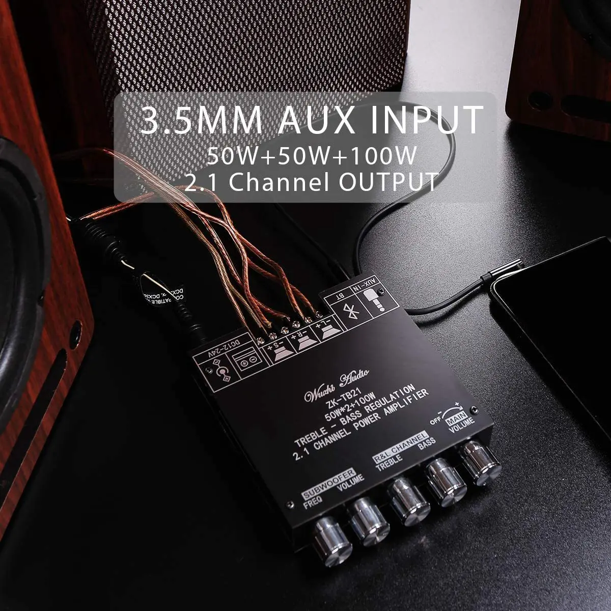 ZK-TB21 TPA3116D2 Bluetooth 5,0 Subwoofer Verstärker Bord 50WX2 + 100W 2,1 Kanal Audio Stereo Verstärker Bord UNS Plug-POS