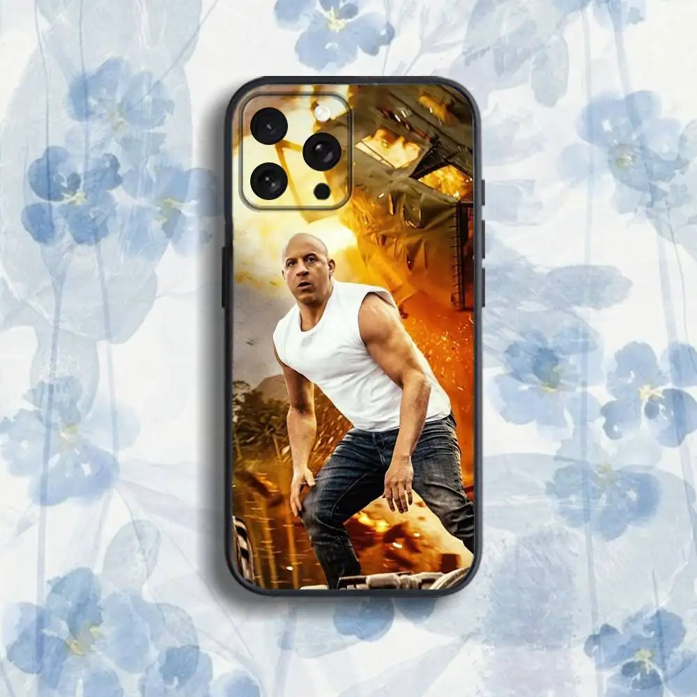 حافظة هاتف F-Fast or Furious 9 لهاتف iPhone 17,16,15,14,13,12,Pro,Max,Plus,E,SE4,Air,Mini Black Soft Box