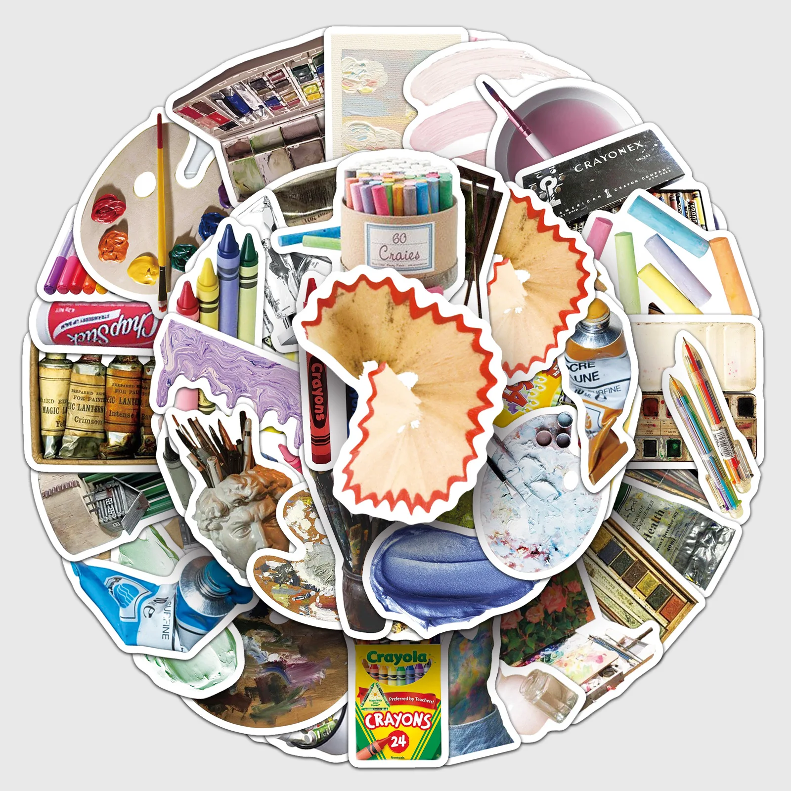 10/30/50PCS Kunst Graffiti Pinsel Bord Cartoon Nette Kreativität Aufkleber DIY Dekoration Wasserdicht Skateboard Notebook Graffiti spielzeug