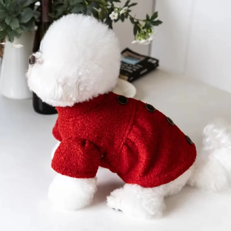 

Красные пальто для кошек и собак на осень, зиму и Новый год