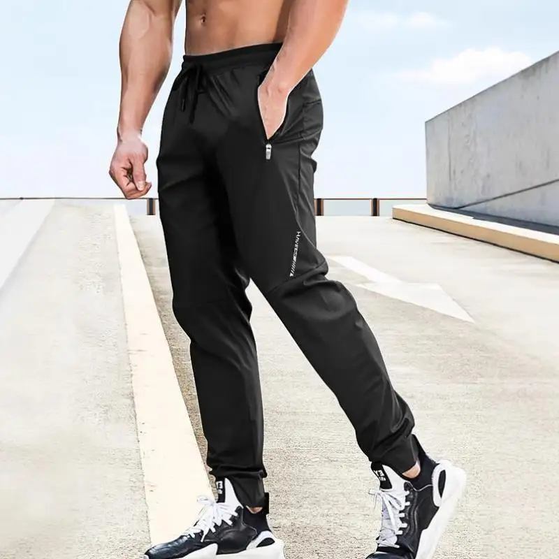 

Ice Silk Quickdry Pants Straight Leg Men's Casual Trousers Cleanfit Style Paratrooper Pants Neutral PVC Material