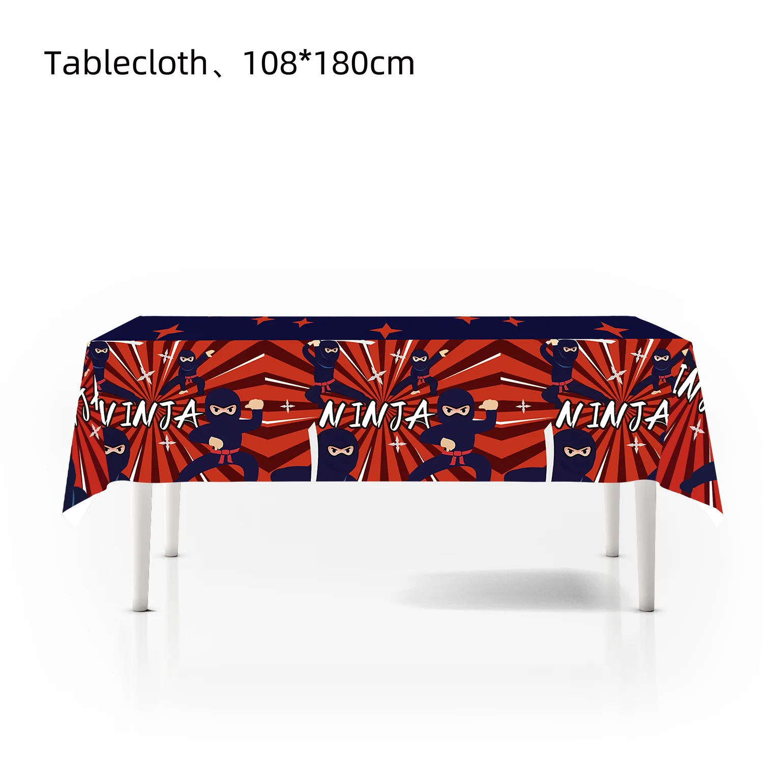 Ninja Geburtstag Party Dekoration Geschirr Tasse Teller Serviette Luftballons Tischdecke Kuchen Happy Kid Baby Shower Boy Party Supplie Set – Detail 5