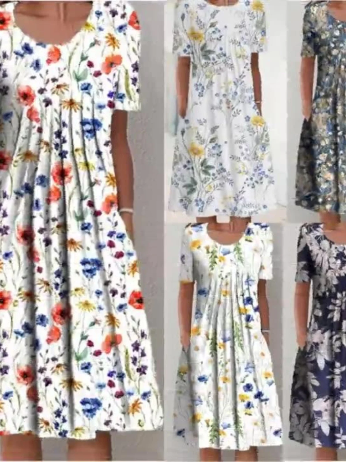 T-shirt ample imprimé pour femmes, taille haute, ligne a, Dr, Fiber de Polyester, printemps été automne hiver, nouvelle collection