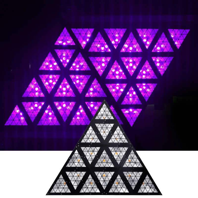 LED triangular matrix background lights for bars, discos, weddings, stage performances, race track dot matrix effect lights