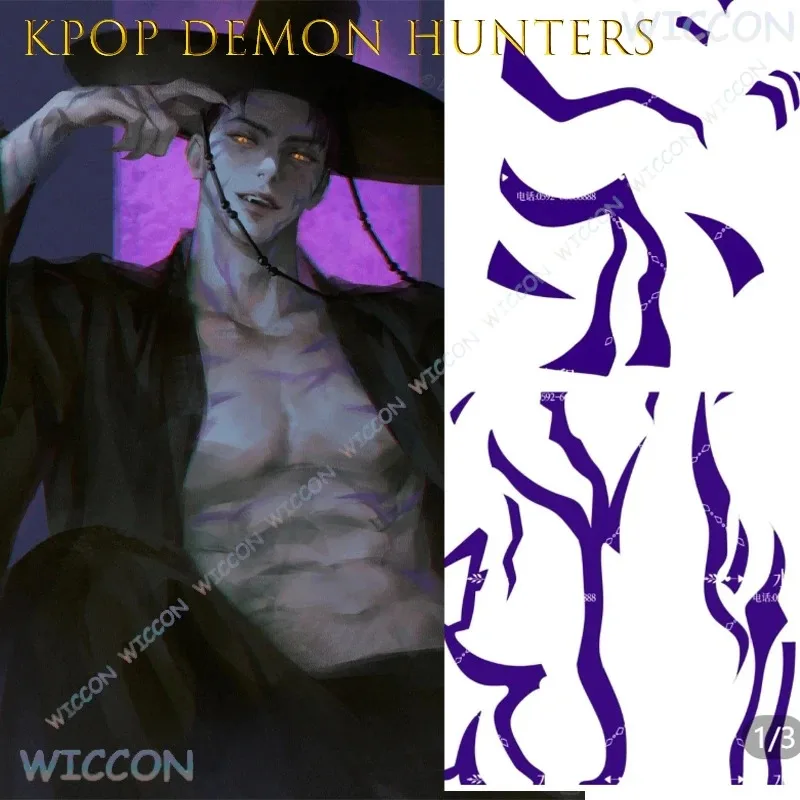 XT8Kpop Demon KPOP Макияж Охотники Jinu Saja Boy Your Idol Татуировки Наклейки Для Лица И Рук Аксессуары Бестселлер HXT6@!