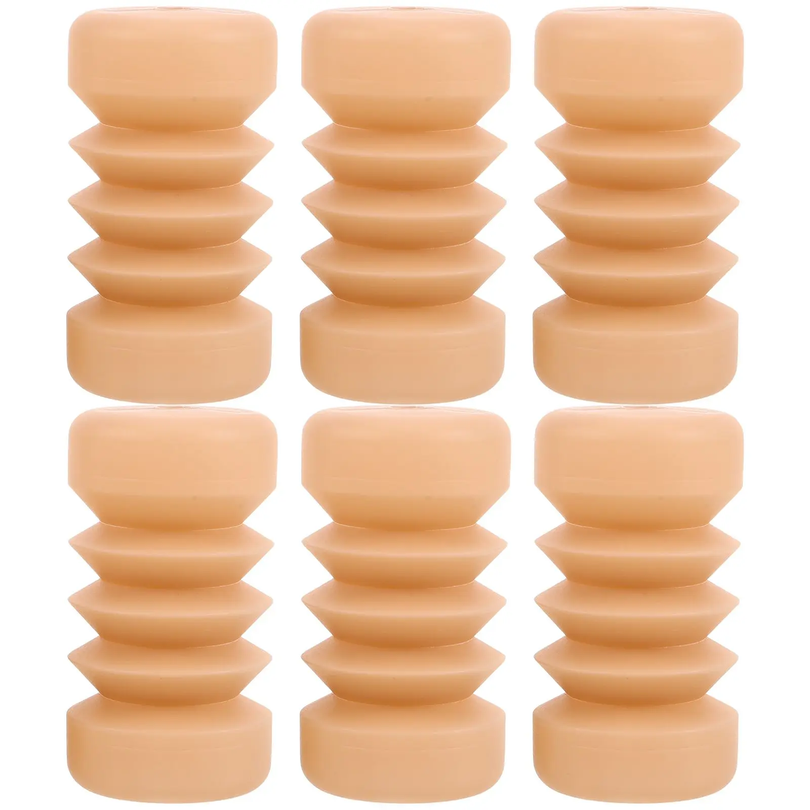 

6 Pcs Fracture Sounder Bone Cracking Props Fool's Day Clown Close-up Magician Trick Beige