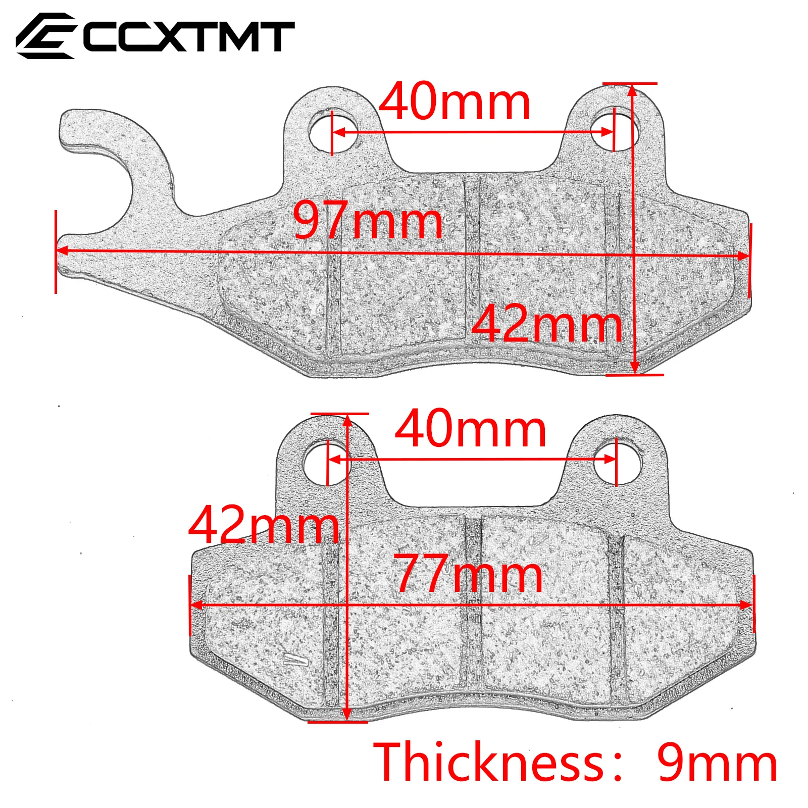 Motorcycle Front Brake Pads For SUZUKI EN 125 TS125 RM 125/250 TS200 DR 250 RMX 250 LT-F 300 DR 350 LT-R 450 LT-A 500 Motocross
