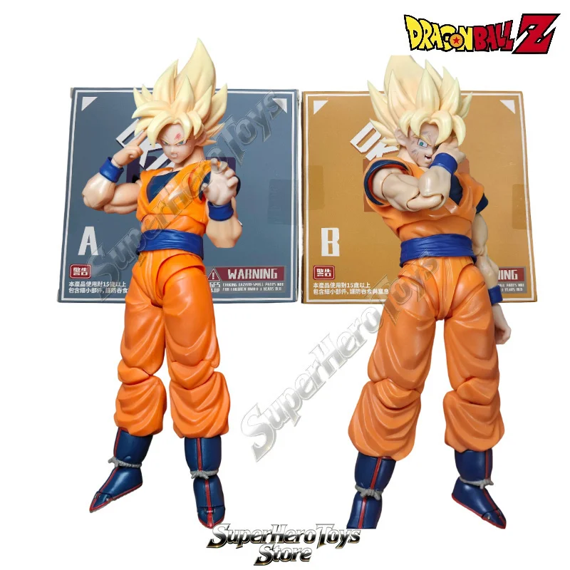 Dragon Ball Z Son Goku 1/12 Scale Action Figure - DKO SHF Final Duel Power Head Sculpture Collectible with Avatar Accessories