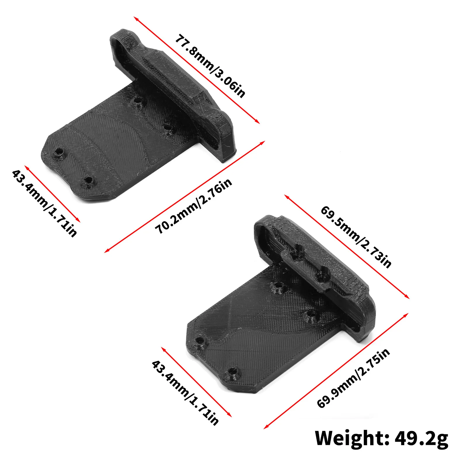 LEILALUO DSK 1/8 Scale RC Car Chassis Armor Guard Skid Plate - Protection And Upgrade Accessory forLEILALUO DSK