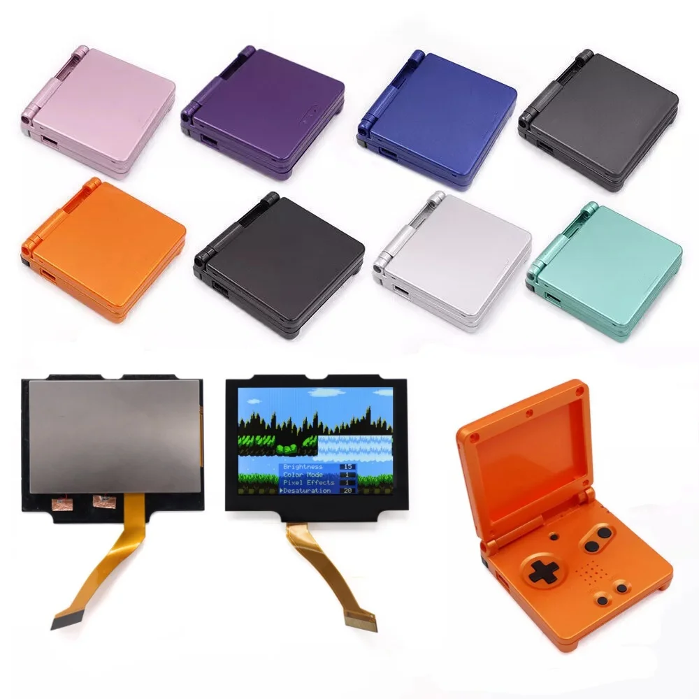 HISPEEDIDO New Version Laminated IPS 3.0 inch V5 Real Drop in Screen For GBA SP LCD Replacement Kits Easy to Install