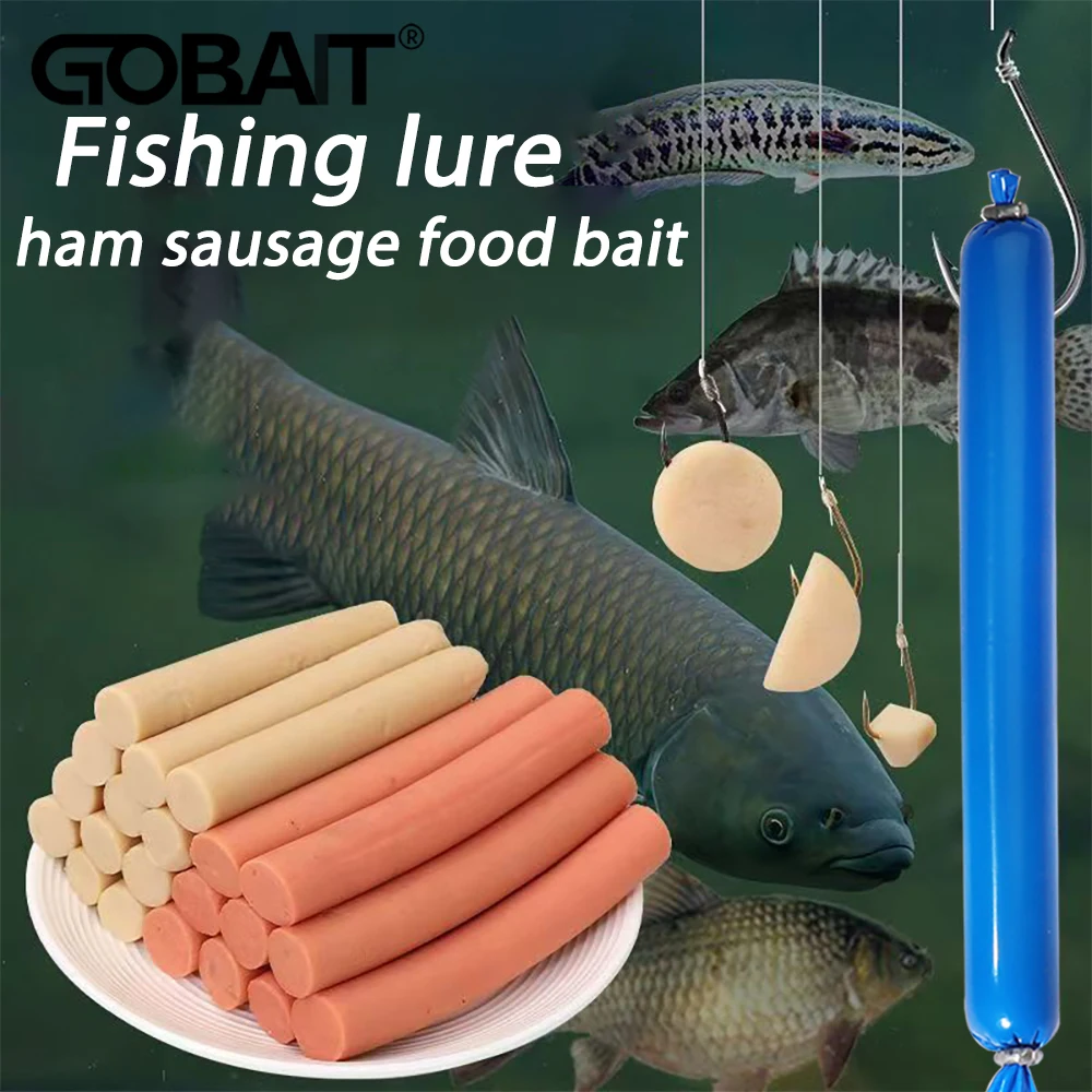 Fishing Lure Ham Sausage Food Aquatic Nutrition Feed Carp Pesca Shrimp Attractant Flavor Fishy Pesca Hookbait Elastic Soft Bait