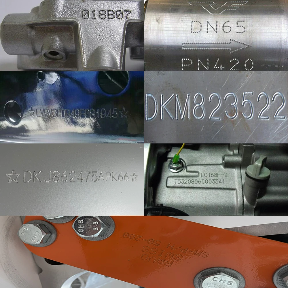 Imagem -06 - Máquina Pneumática Portátil do Ponto do Metal Peen da Marcação Máquina da Marcação do Quadro para o Código do Vin Número do Chassi 220v 110v 100x20 mm