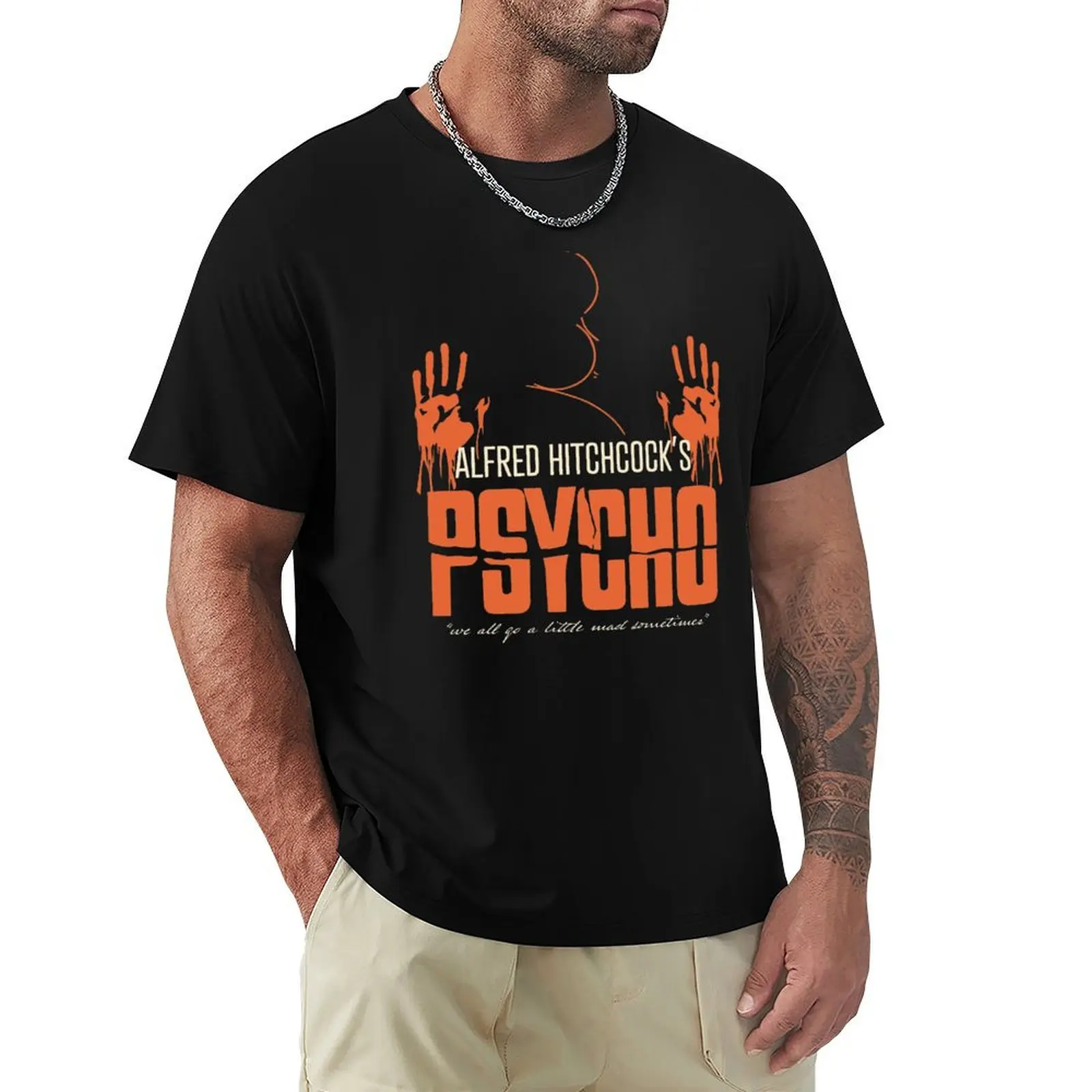 Alfred Hitchcock - Psycho T-Shirt Stretch Fabric Comfort T-Shirt