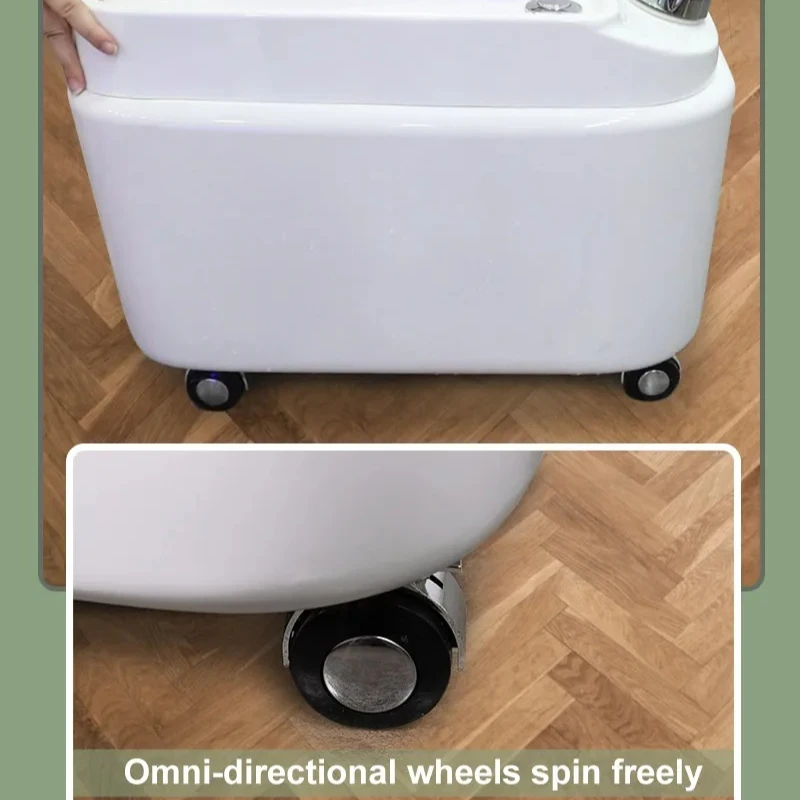 Footbath Foot Therapy Machine Beauty Salon Acrylic Massage Surf Light Spa Footbath Foot Therapy Bowl