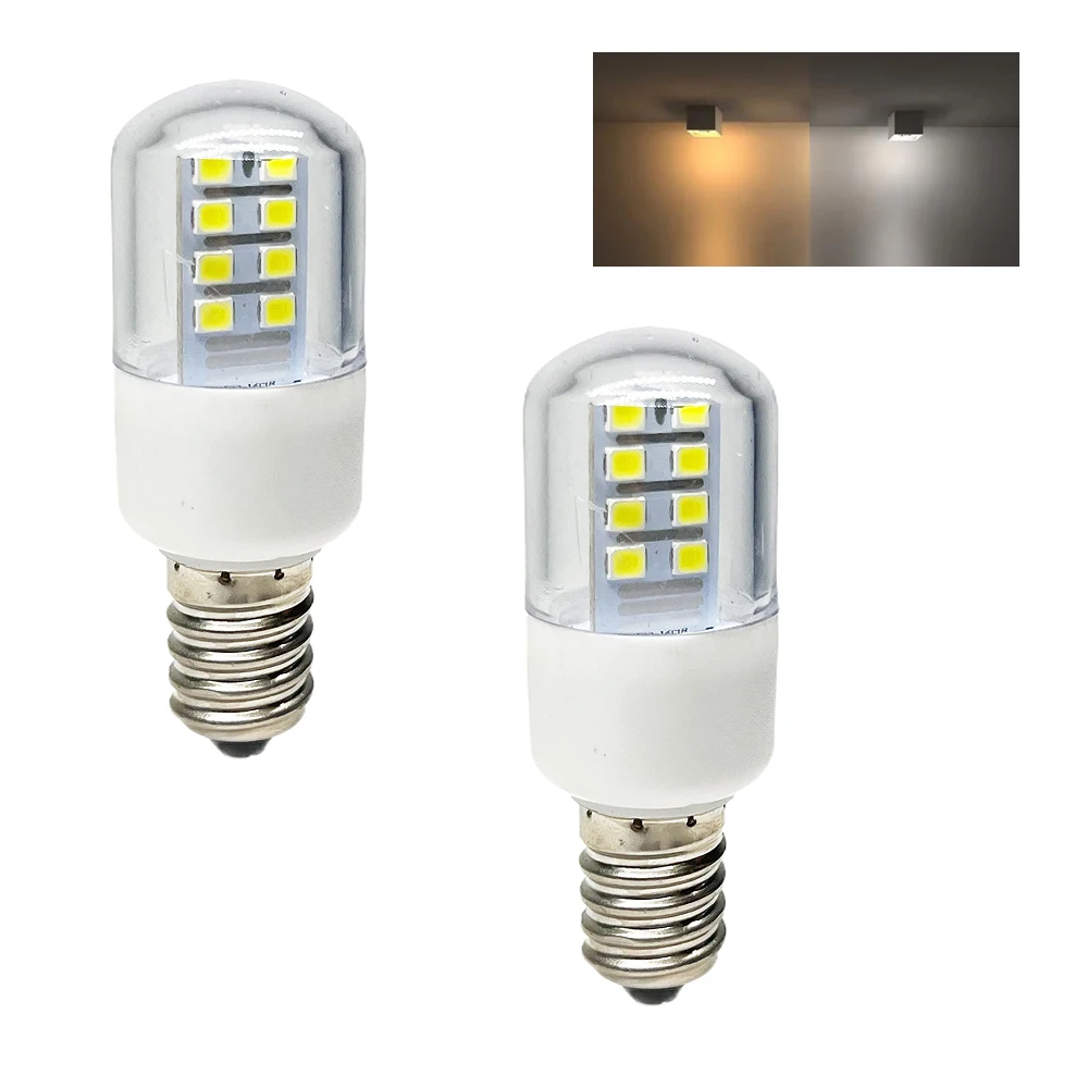 T22 LED Bulb E12 E14 2W AC 220V Bright LED Can Lamp Refrigerator Range Hood Sewing Machine Microwave Oven Light