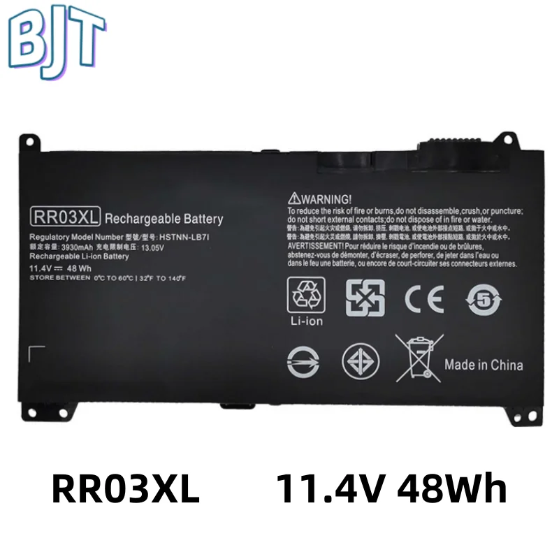 

11.4V 48Wh Notebook Laptop Battery RR03XL For HP ProBook 430 440 450 455 470 G4 G5 Series 851610-850 851477-541 HSTNN-PB6W New