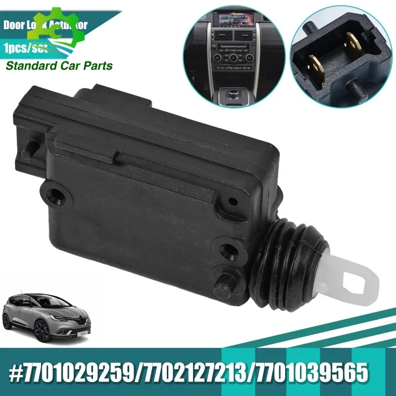 New For Renault Scenic Megane Clio I II 19 Car Front Door Central Lock Motor Actuator 2Pins 7702127213 7701039565