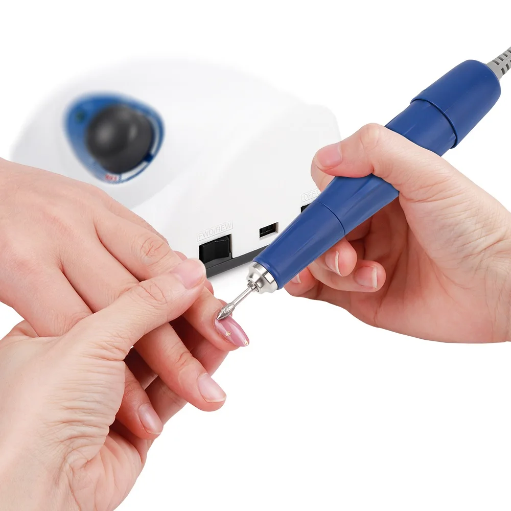 強力な 210 105L ネイルドリル 65 ワット 35000 死んだマニキュアを削除するための電気ネイルドリルフライスマニキュアマシンポリッシュ E ファイルドリル