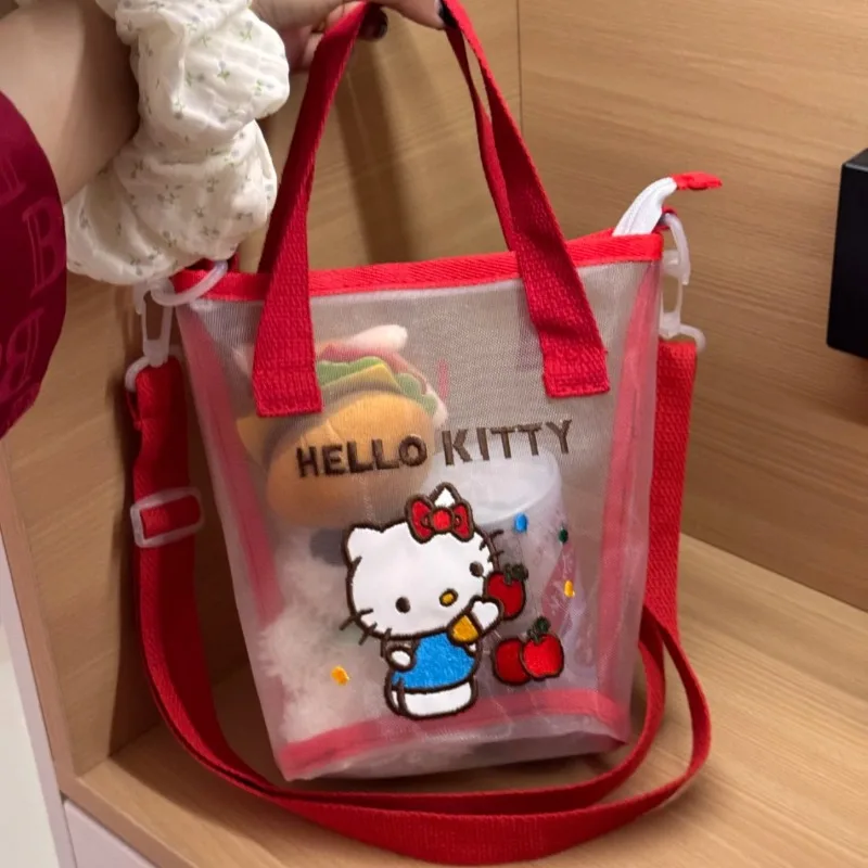

New Sanrio Hello Kitty Crossover Bag Kawaii Large Capacity Portable Swimming Storage Bag Ins Korean Cartoon Anime Gift