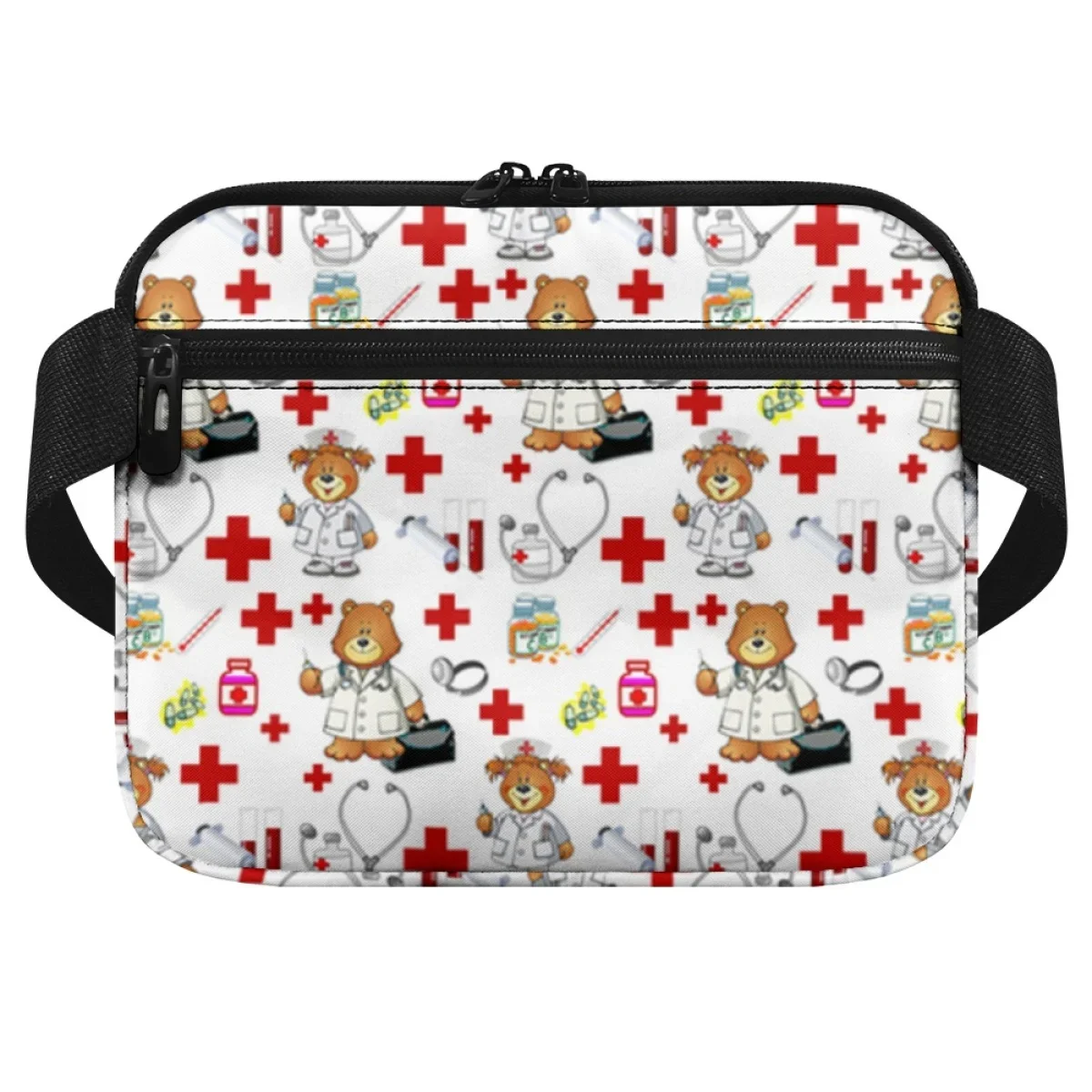 Urso de desenho animado portátil Medical Fanny Pack, Saúde médica, Designer Veterinário Belt Bag, Saco de cintura de trabalho médico prático, Enfermeira Fanny Pack