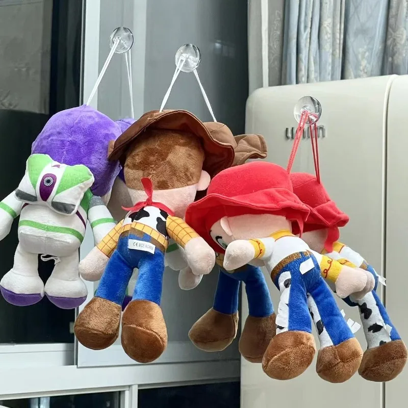 Disney Toy Story Woody Buzz Lightyear Trish Doll Hand Model Creative Cartoon Cute Suction Cup Pendant Jewelry Children's Toy