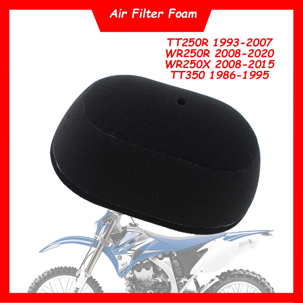 

Motorcycle Air Filter Cleaner Air Intake Filter Dual Foam Sponge For Yamaha TT250R 1993-2007 WR250R 2008-2020 WR250X 2008-2015