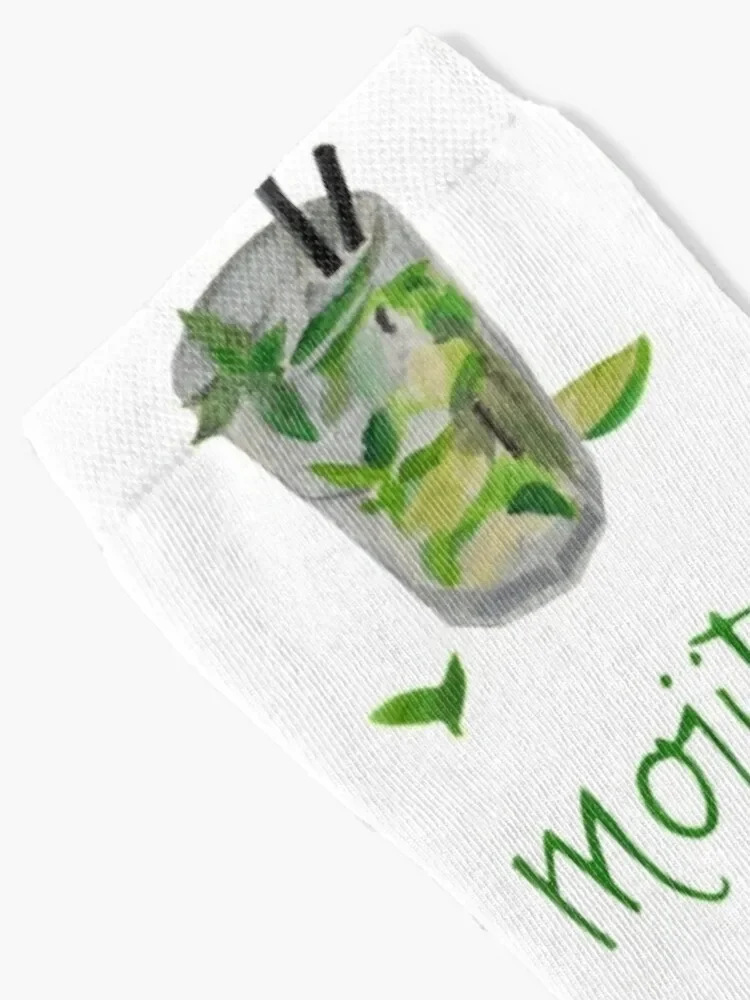 Mojito cocktail paintig Socks designer brand hiking Socks Male Women's