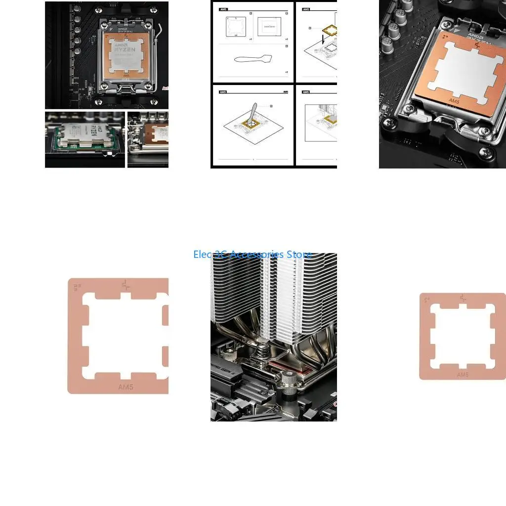 Y51A AM5 CPU Contact Frame AM5 Full Fixed Non-Marking Mounter for for AMD 7950X,