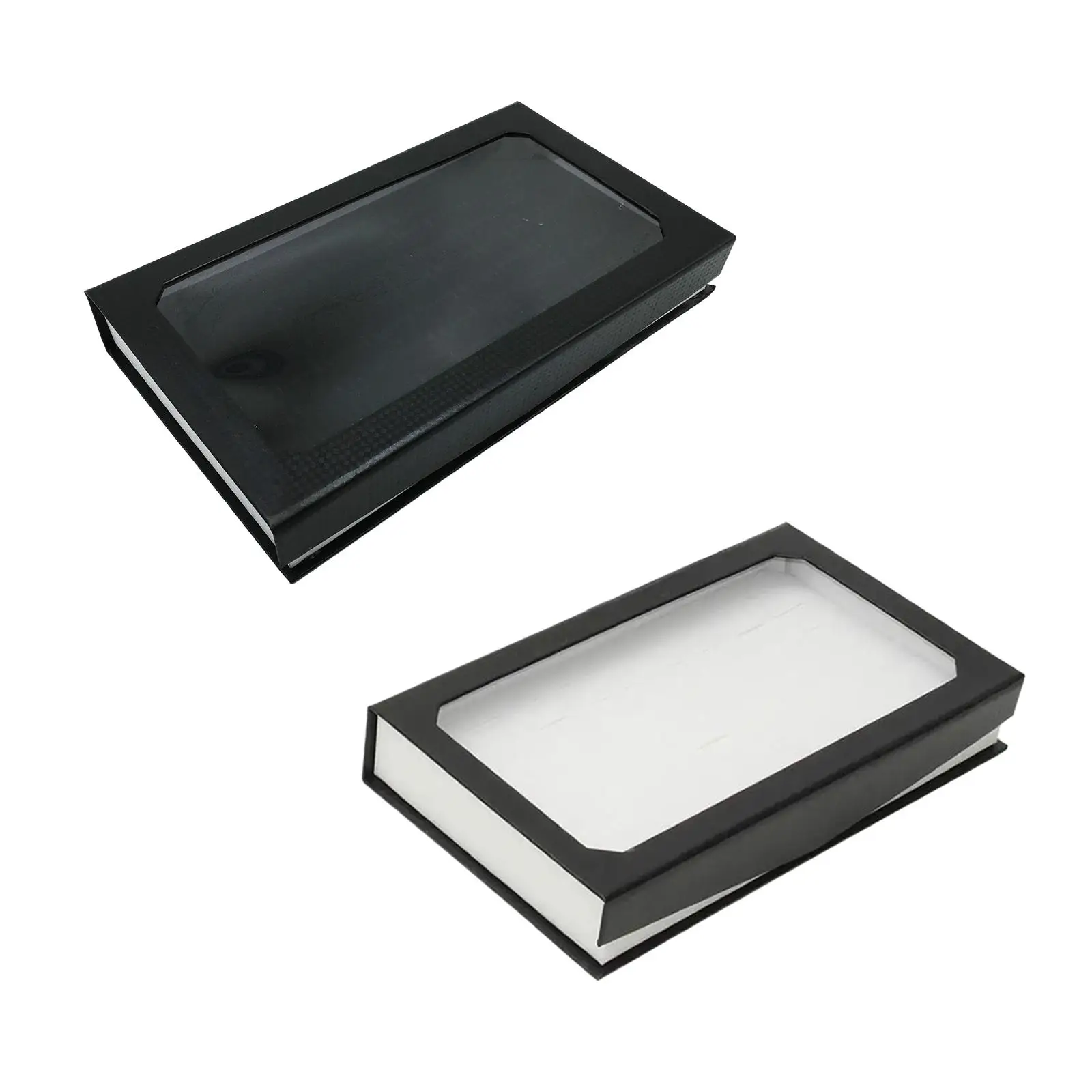 

Rings Display Tray Portable Bedrooms with Clear Lid Homes Counter 72 Holes Storage Box Jewelry Storage Organizer for Women Girls