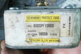 

Fuses: hinode 600SPF1000S 1000A 600V aR / 600SPF900S 600SPF1000SUL