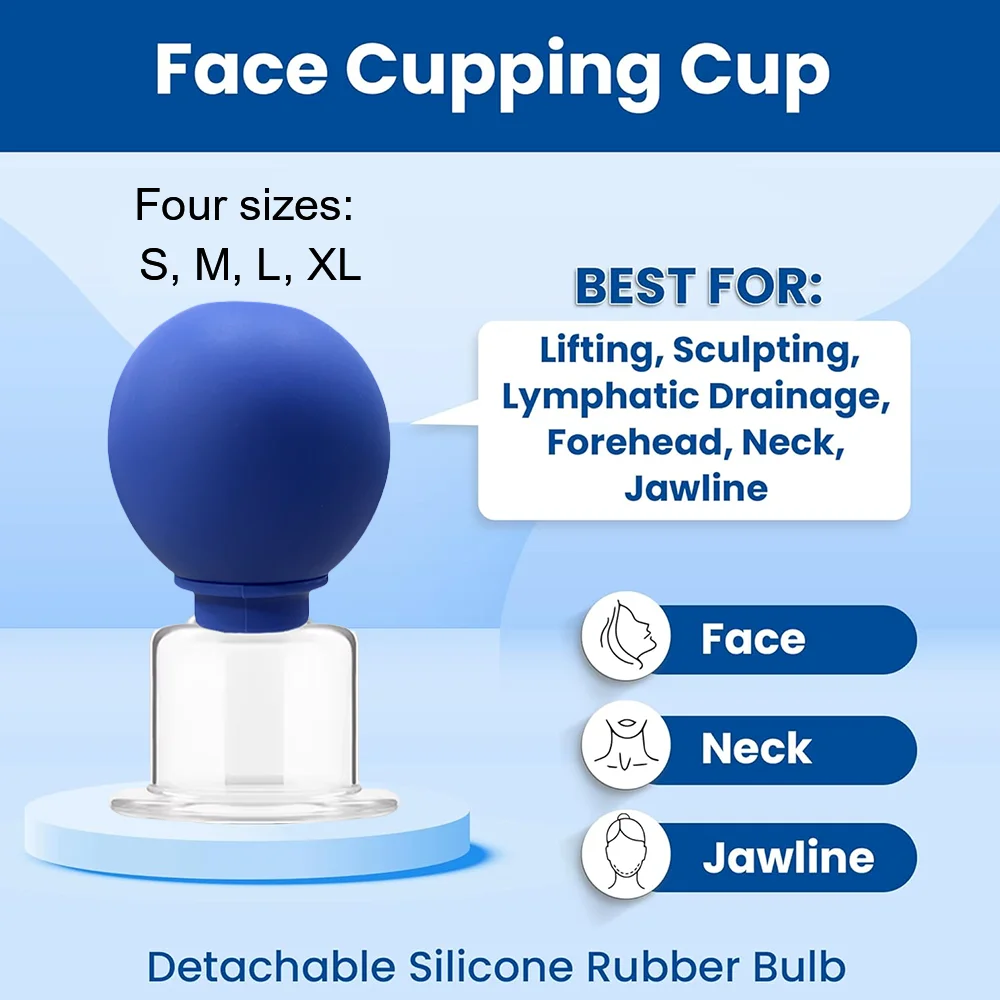 4PCS Facial Massage Cupping Set 1PCS Eye Face Massage Vacuum Anti - Silicone Cupping Massage Therapy for Beauty Body Cup