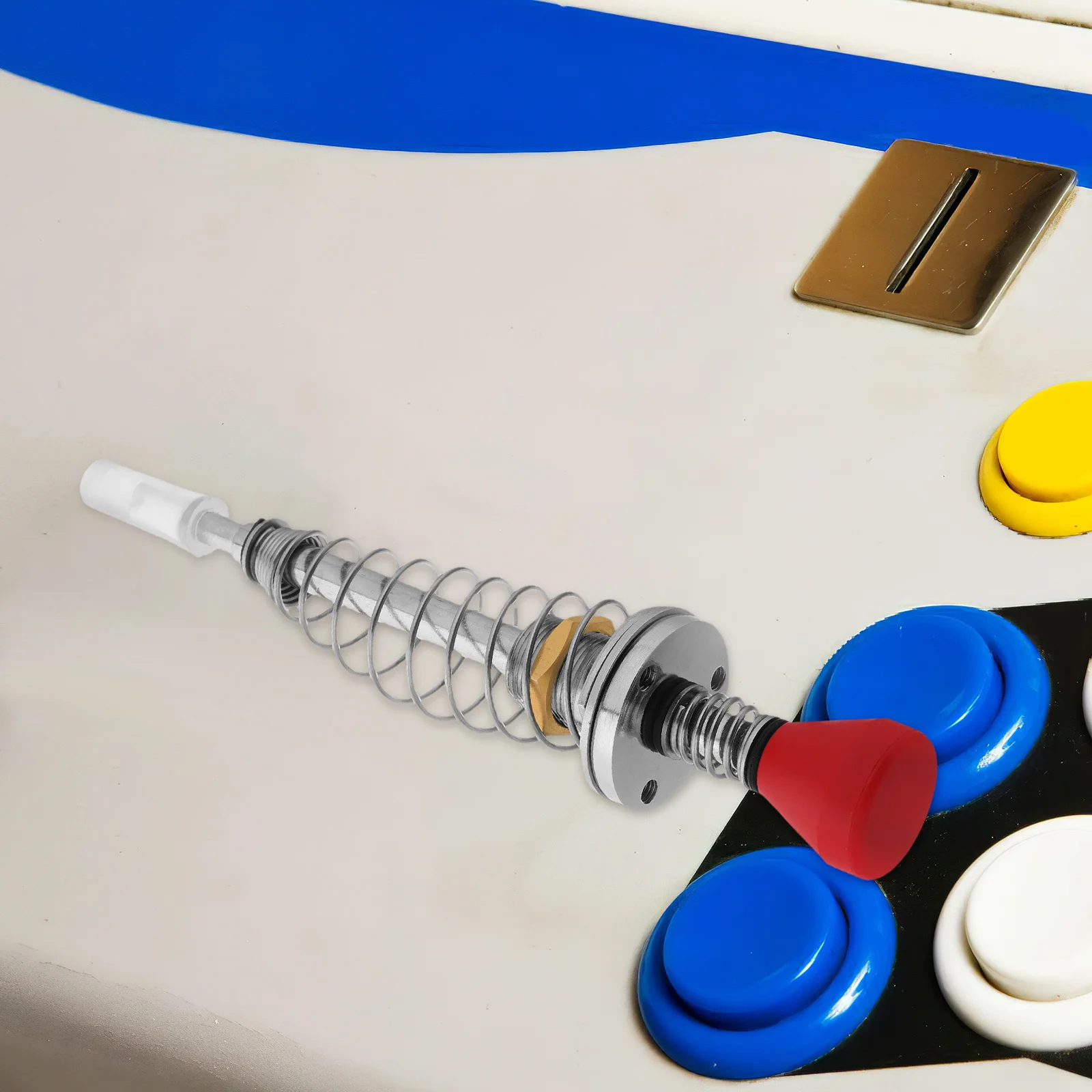 Maschine Stange Langlebig Legierung Kopf Großen Griff Stabile Federbelastete Mechanismus Für Arcade-Spiel Maschine Flipper Shooter Teile Spiel