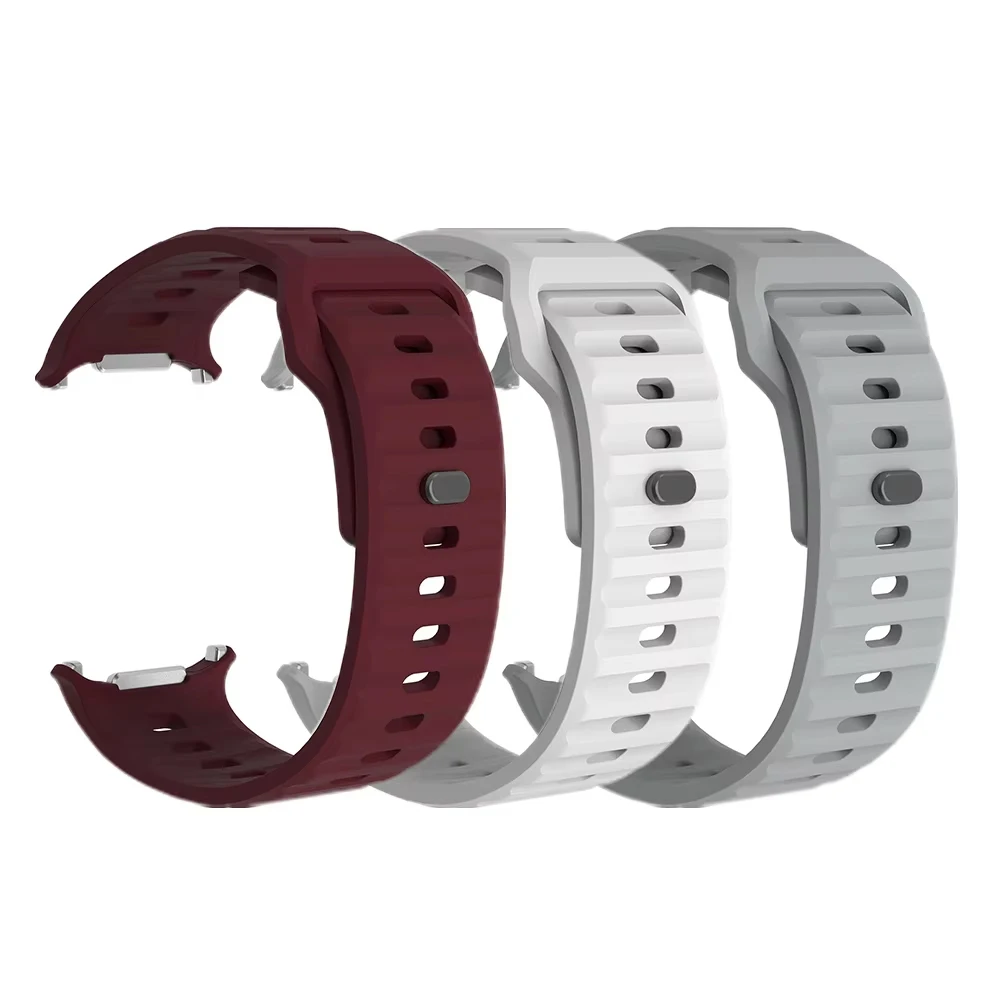 حزام رياضي لساعة سامسونج جالاكسي 8 44/40 مللي متر 8 كلاسيكي 46 مللي متر الترا 47 مللي متر حزام مطاطي للمعصم سوار كوريا ساعة جالاكسي 8 باند