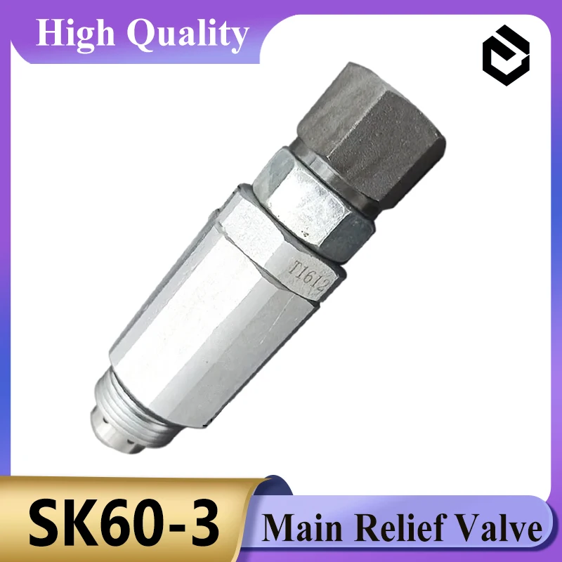 

SK60-3 Main Relief Valve for Kobelco SK60 SK60-3 Excavator Parts