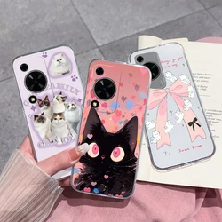 Case For Huawei Nova Y72 4G Cool Sweet Style Transparent Soft TPU Silicone Protective Back Cover Shell For Huawei Nova Y 72 Capa
