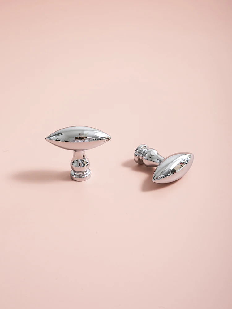 

Chrome Solid Brass Door Knob Furniture Handles Drawer Pulls Kitchen Cabinet Knobs and Handles Decorative Knob