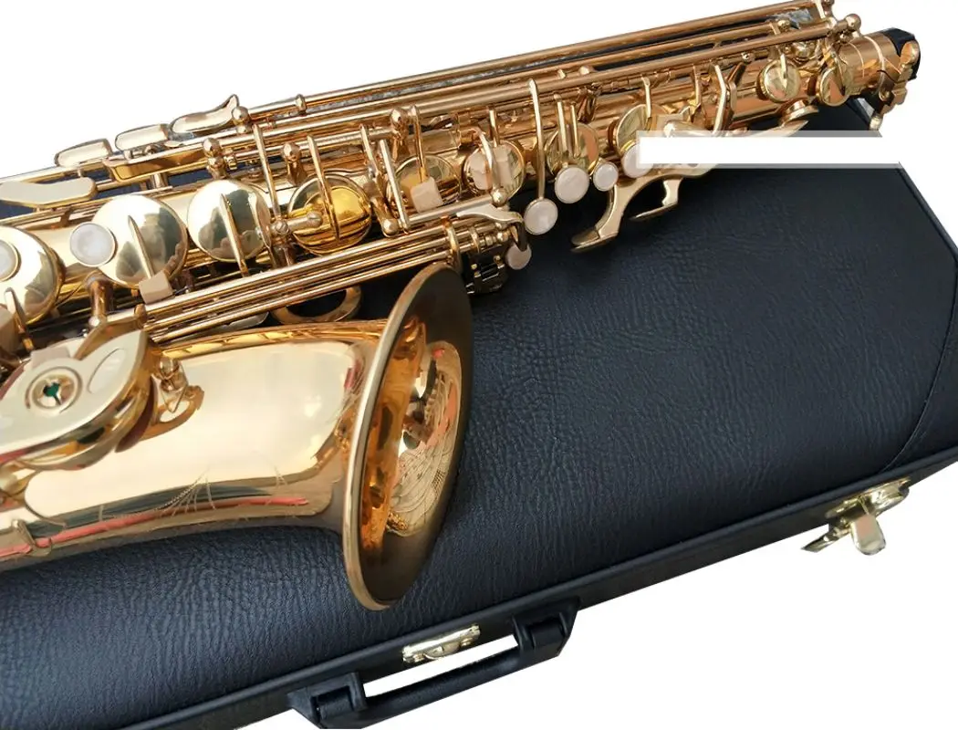 Taiwang Mark saxophone High-quality Gold plated Musical instrument professional playing Sax Alto With Case