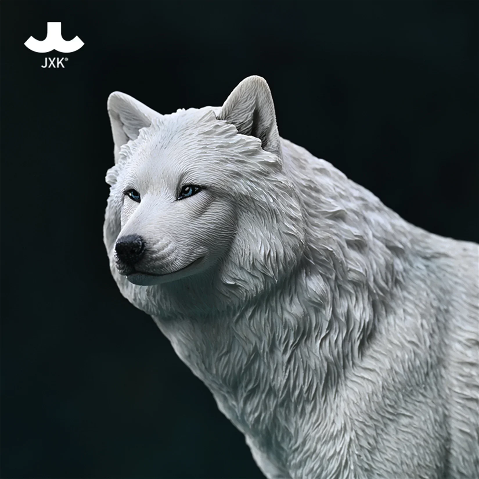 JXK 1/6 Arctic Wolf Model Canis Lupus Arctos Animal Decoration Collection Soldier Accessory Birthday Gift Photography Props