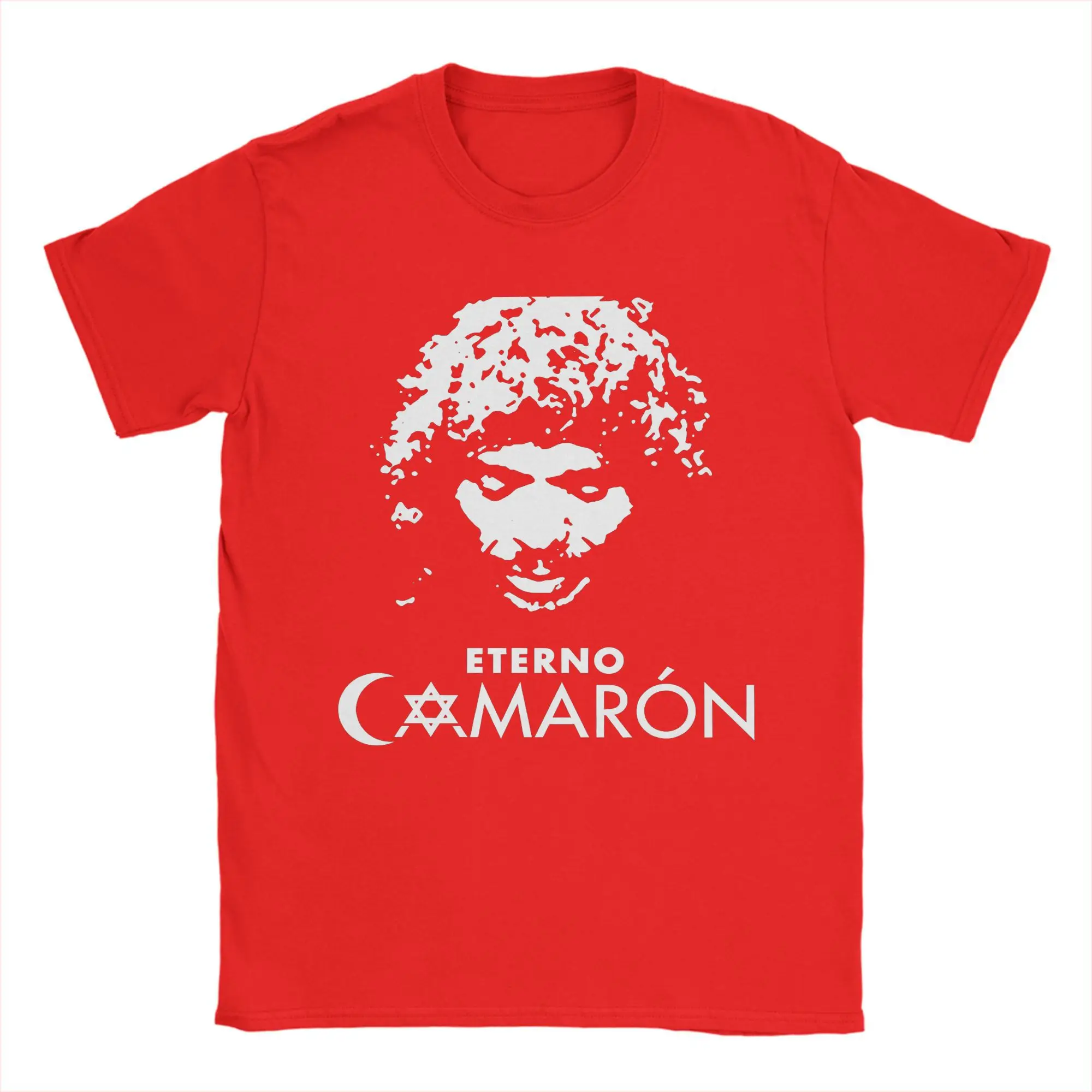 Camarons De La Isla الفلامنكو المغني تي شيرت للرجال تي شيرتات قطن س الرقبة جزيرة الروبيان تي شيرت الملابس الجرافيك المطبوعة
