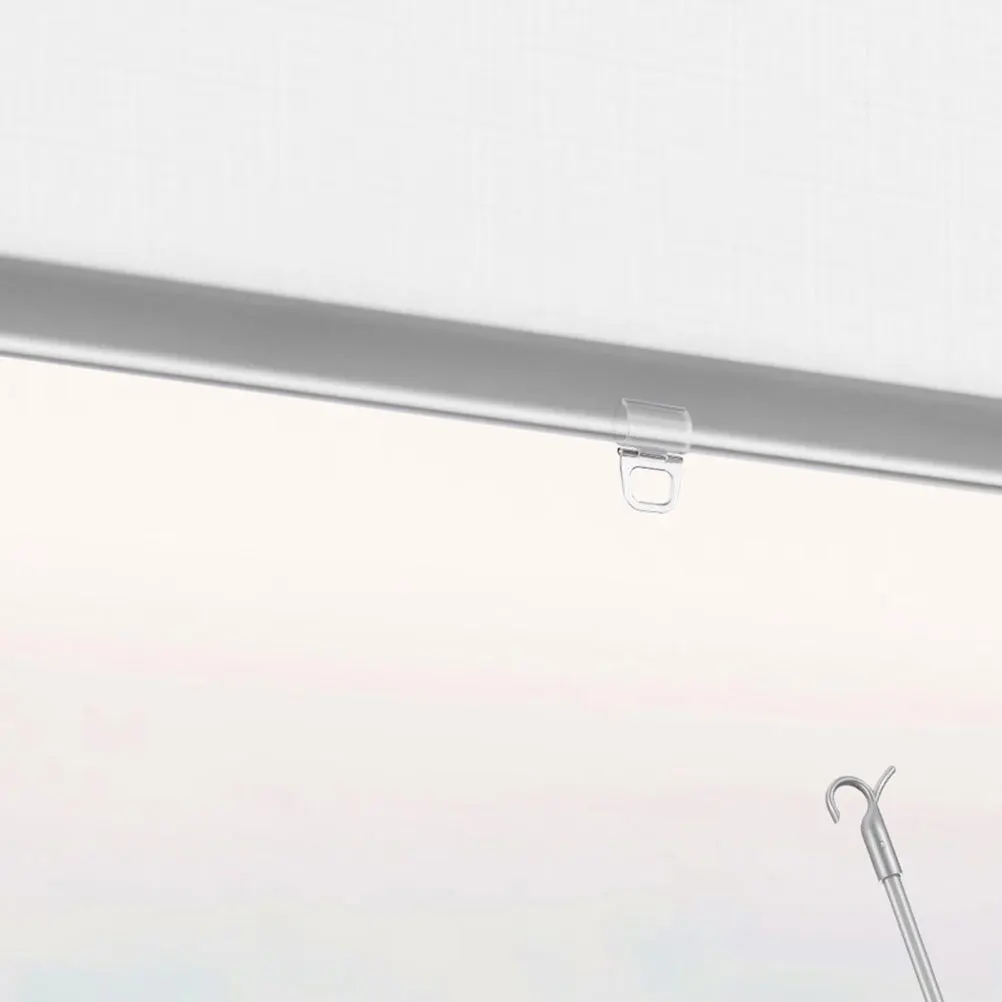 10 قطعة من مشابك الظل الدوارة البلاستيكية الشفافة ملحقات أعمى متينة سهلة التركيب ظلال دوارة مقبض سحب كليب