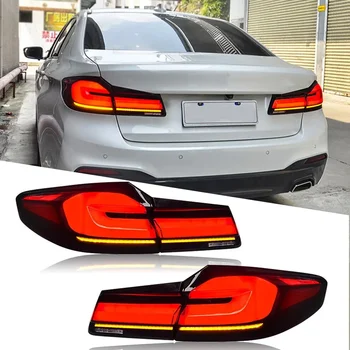 LED 후미등 BMW 530 540 M5 F90 2017 2022 리어 램프 DRL 플러그 앤 플레이 깜박이 스티어링, 자동차 액세서리 G38 G30, 세트 당 2 개