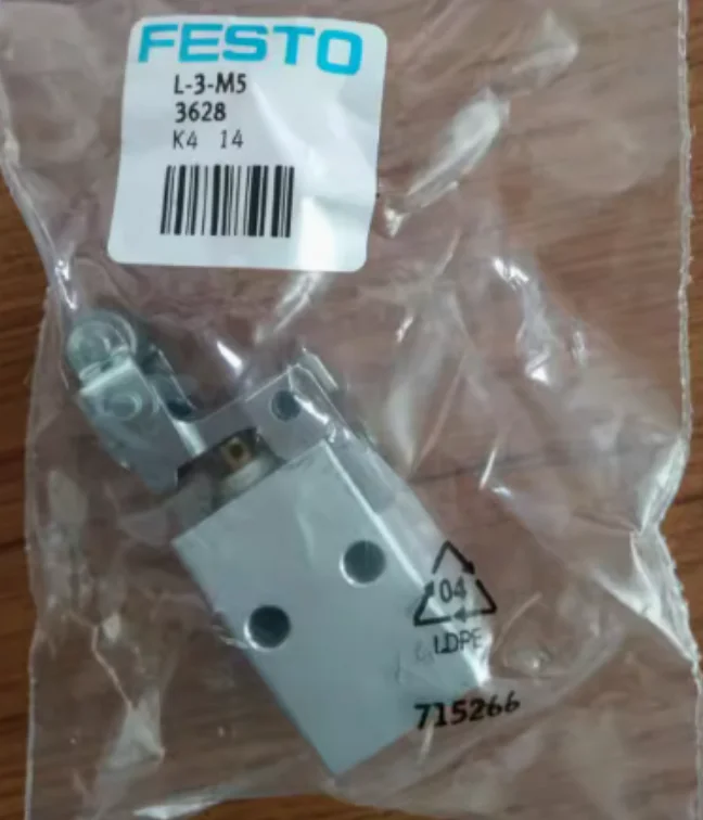 New original FESTO straight acting round head valve 3626-V-3-M5 3628-L-3-M5 3629-R-3-M5