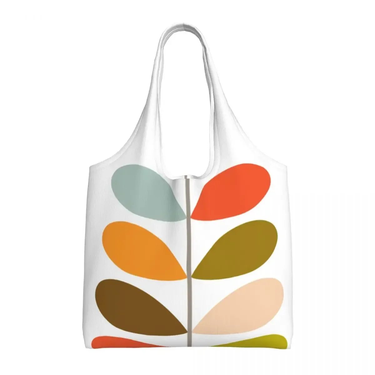 

Custom Multi Stem Grocery Shopping Bag Cute Print Canvas Shopper Shoulder Tote Bags Large Capacity Washable Orla Kiely Handbags