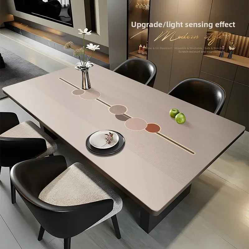 Leather Waterproof Oil Proof Table Cloth Anti-Scalding Table Cover Home Dining Tablecloth Dinner Table Decor Kitchen Accessories